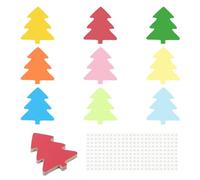 PATIKIL Tree Cutouts, 216 Pack Paper Trees, Colorful Tree Cutout for Classroom Decoration DIY Craft Project, Assorted Color