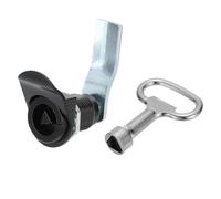 PATIKIL Triangle Cam Lock, Tubular Cabinet Drawer Lock 1-1/4" Cylinder Length Fits Up to 1-1/16" Thick Panel with Small Keys for Electric Cabinet Water and Gas Meter