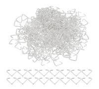 PATIKIL Triangle Open Jump Rings, 500 Pcs Open Jump Rings Bulk Triangle Pinch for Jewelry Making Supplies DIY Craft Keychains Necklaces Earrings,Light Silver, 9.5x6mm