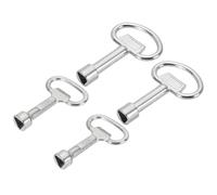 PATIKIL Triangle Spanner Key, 4 Pack Triangular Utility Socket Panel Keys Cabinet Spanner Key Locks for Elevator Electric Gas Water Meter Box, 2-Size