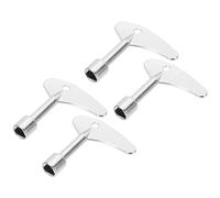 PATIKIL Triangle Spanner Key, 4 Pack Universal Triangular Socket Keys Zinc Alloy Cabinet Key Lift Door Lock Key for Elevator Electric Gas Water Meter Box