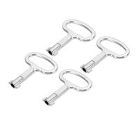 PATIKIL Triangle Spanner Key, 4 Pack Universal Utility Keys Triangular Socket Panel Keys Cabinet Key Lift Door Lock Key for Elevator Electric Gas Water Meter Box