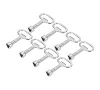 PATIKIL Triangle Spanner Key, 8 Pack 2"x1.4" Triangular Utility Socket Panel Keys Cabinet Spanner Key Locks for Elevator Electric Gas Water Meter Box