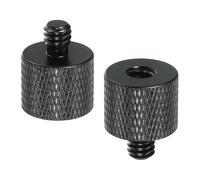 PATIKIL Tripod Screw Adapter 1/4" Female to 1/4" Male, 2 Pcs Tripod Nut Connectors Camera Mount Screw Camera Double Head Converter for Microphone Holder Magic Arms Accessories