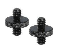 PATIKIL Tripod Screw Adapter 1/4" Male to 1/4" Male, 2 Pcs Tripod Nut Connectors Camera Mount Screw Camera Double Head Converter for Microphone Holder Magic Arms Accessories, 18 mm