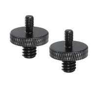 PATIKIL Tripod Screw Adapter 1/4" Male to M4 Male, 2 Pcs Tripod Nut Connectors Camera Mount Screw Camera Double Head Converter for Microphone Holder Magic Arms Accessories, 18 mm