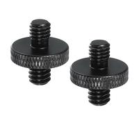 PATIKIL Tripod Screw Adapter 1/4" Male to M6 Male, 2 Pcs Tripod Nut Connectors Camera Mount Screw Camera Double Head Converter for Microphone Holder Magic Arms Accessories, 18 mm