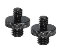 PATIKIL Tripod Screw Adapter 1/4" Male to M8 Male, 2 Pcs Tripod Nut Connectors Camera Mount Screw Camera Double Head Converter for Microphone Holder Magic Arms Accessories, 18 mm