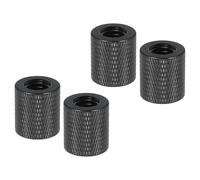 PATIKIL Tripod Screw Adapter 3/8" Female to 3/8" Female, 4 Pcs Tripod Nut Connectors Camera Mount Screw Camera Double Head Converter for Microphone Holder Magic Arms Accessories, 18 mm