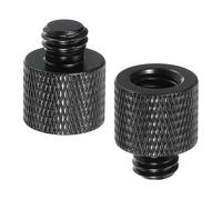 PATIKIL Tripod Screw Adapter 3/8" Female to 3/8" Male, 2 Pcs Tripod Nut Connectors Camera Mount Screw Camera Double Head Converter for Microphone Holder Magic Arms Accessories