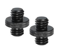 PATIKIL Tripod Screw Adapter 3/8" Male to 3/8" Male, 2 Pcs Tripod Nut Connectors Camera Mount Screw Camera Double Head Converter for Microphone Holder Magic Arms Accessories, 18 mm