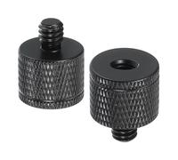 PATIKIL Tripod Screw Adapter M6 Female to 1/4" Male, 2 Pcs Tripod Nut Connectors Camera Mount Screw Camera Double Head Converter for Microphone Holder Magic Arms Accessories