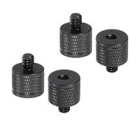 PATIKIL Tripod Screw Adapter M6 Female to 1/4" Male, 4 Pcs Tripod Nut Connectors Camera Mount Screw Camera Double Head Converter for Microphone Holder Magic Arms Accessories, 20 mm