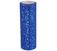 PATIKIL Tulle Fabric Rolls, 6 Inch by 10 Yards Fabric Spool Tulle Sparkling Ribbon Netting Sequin for DIY Tutu Skirts Crafts Wedding Party Decorations, Blue