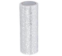 PATIKIL Tulle Fabric Rolls, 6 Inch by 10 Yards Fabric Spool Tulle Sparkling Ribbon Netting Sequin for DIY Tutu Skirts Crafts Wedding Party Decorations, White