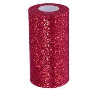 PATIKIL Tulle Fabric Rolls, 6 Inch by 50 Yards Fabric Spool Tulle Sparkling Ribbon Netting Sequin for DIY Tutu Skirts Crafts Wedding Party Decorations, Burgundy