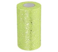 PATIKIL Tulle Fabric Rolls, 6 Inch by 50 Yards Fabric Spool Tulle Sparkling Ribbon Netting Sequin for DIY Tutu Skirts Crafts Wedding Party Decorations, Fluorescent Green