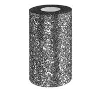 PATIKIL Tulle Fabric Rolls, 6 Inch by 50 Yards Fabric Spool Tulle Sparkling Ribbon Netting Sequin for DIY Tutu Skirts Crafts Wedding Party Decorations, Black-Silver
