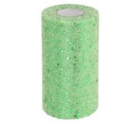 PATIKIL Tulle Fabric Rolls, 6 Inch by 50 Yards Fabric Spool Tulle Sparkling Ribbon Netting Sequin for DIY Tutu Skirts Crafts Wedding Party Decorations, Light Green