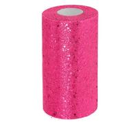 PATIKIL Tulle Fabric Rolls, 6 Inch by 50 Yards Fabric Spool Tulle Sparkling Ribbon Netting Sequin for DIY Tutu Skirts Crafts Wedding Party Decorations, Hot Pink