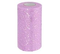 PATIKIL Tulle Fabric Rolls, 6 Inch by 50 Yards Fabric Spool Tulle Sparkling Ribbon Netting Sequin for DIY Tutu Skirts Crafts Wedding Party Decorations, Lavender