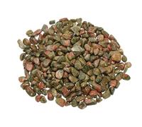 PATIKIL Tumbled Chips Stones, 1lb/500g Fluorite Tumbled Gravel Gemstone Crushed Stones Crystal Natural Rocks Bulk for Jewelry Making Crafts Vase Filler Plant Decor, Pink Green