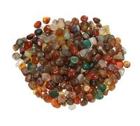 PATIKIL Tumbled Chips Stones, 1lb/500g Fluorite Tumbled Gravel Gemstone Crushed Stones Crystal Natural Rocks Bulk for Jewelry Making Crafts Vase Filler Plant Decor, Colorful Agate