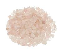 PATIKIL Tumbled Chips Stones, 1lb/500g Fluorite Tumbled Gravel Gemstone Crushed Stones Crystal Natural Rocks Bulk for Jewelry Making Crafts Vase Filler Plant Decor, Clear Pink