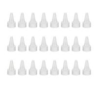 PATIKIL Twist Bottle Caps, 24Pcs 28/410 Squeeze Bottle Cap Replacement Caps for Glue Dispensing Bottles Dispensing Caps Paint Bottles, Clear