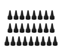 PATIKIL Twist Bottle Caps, 25Pcs 20/410 Squeeze Bottle Cap Replacement Caps for Glue Dispensing Bottles Dispensing Caps Paint Bottles, Black
