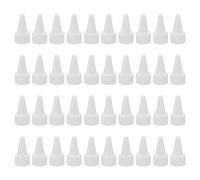 PATIKIL Twist Bottle Caps, 40Pcs 20/410 Squeeze Bottle Cap Replacement Caps for Glue Dispensing Bottles Dispensing Caps Paint Bottles, White
