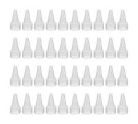 PATIKIL Twist Bottle Caps, 40Pcs 20/410 Squeeze Bottle Cap Replacement Caps for Glue Dispensing Bottles Dispensing Caps Paint Bottles, Clear