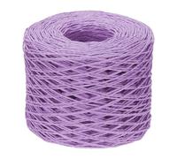 PATIKIL Twisted Raffia Paper Rope 600 Feet, Raffia Ribbon Twine String for Crochet Crafts Weaving Box Box Packing Wrapping Knitting, Purple