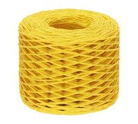 PATIKIL Twisted Raffia Paper Rope 600 Feet, Raffia Ribbon Twine String for Crochet Crafts Weaving Box Box Packing Wrapping Knitting, Yellow