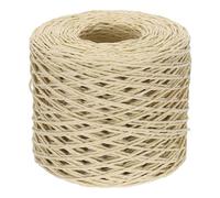 PATIKIL Twisted Raffia Paper Rope 600 Feet, Raffia Ribbon Twine String for Crochet Crafts Weaving Box Box Packing Wrapping Knitting, Khaki