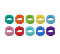 PATIKIL Two Way Radio Antenna Rubber Rings Color Bands, 10 Pcs Antenna Protective Cover for Handheld Walkie-talkie XIR P8668 P8660 P6600 P6620 P6620i P8668i GP328D GP338D, Multicolor