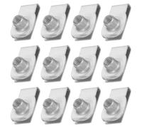 PATIKIL U-Style Clip-On Nut, 12 Pcs M10-1.5 Regular Extruded U-Nut U-Type Fasteners Hardware Nuts Manganese Steel for Automotive Metal Cars Motorcycles, Silver White