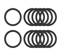 PATIKIL Universal Metal Ring Sticker for Magnetic Wireless Charger, 12 Pcs Ultra Thin Adapter Ring Sticker Charging Conversion Kit for Cell Phone Case Magnet Wireless Charging, Black