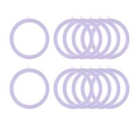 PATIKIL Universal Round Magnetic Adapter Ring, 12 Pcs Ultra-Thin Sticker Ring Adhesive Metal for Phone Cases Holder Wireless Charging Car Magnetic Mount Conversion Kit, Purple