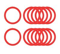 PATIKIL Universal Round Magnetic Adapter Ring, 12 Pcs Ultra-Thin Sticker Ring Adhesive Metal for Phone Cases Holder Wireless Charging Car Magnetic Mount Conversion Kit, Red