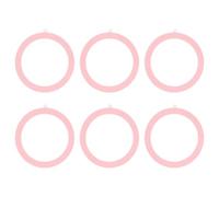 PATIKIL Universal Round Magnetic Adapter Ring, 6 Pcs Ultra-Thin Sticker Ring Adhesive Metal for Phone Cases Holder Wireless Charging Car Magnetic Mount Conversion Kit, Pink