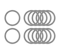 PATIKIL Universal Sparkle Magnetic Adapter Ring, 12 Pcs Ultra-Thin Sticker Ring Adhesive Nickel-Iron Alloy for Phone Cases Holder Wireless Charging Car Mount Kit, Black