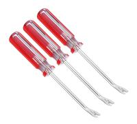 PATIKIL Upholstery Staple Remover, 3Pcs 4" V Curved Construction Staple Puller Staple Nail Tack Tool for Furniture Wooden Floor Photo Frame, Red