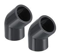 PATIKIL UPVC Pipe Fitting, 2 Pack 45 Degree Elbow Pipe Adapter 25mm 3/4" Slip Socket Coupling Connector