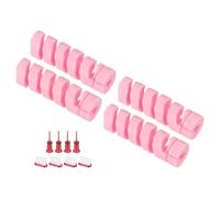 PATIKIL USB Dustproof Protectors Set, 12Pcs Type-C Dust Plugs Earphone Dust Caps Charging Port Cover Cable Protector for Laptops Desktops Computer Mobile Phones Headphones, Red Pink