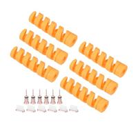 PATIKIL USB Dustproof Protectors Set, 18Pcs Type-C Dust Plugs Earphone Dust Caps Charging Port Cover Cable Protector for Laptops Desktops Computer Mobile Phones Headphones, Yellow Pink