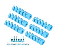 PATIKIL USB Dustproof Protectors Set, 18Pcs Type-C Dust Plugs Earphone Dust Caps Charging Port Cover Cable Protector for Laptops Desktops Computer Mobile Phones Headphones, Blue