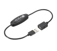 PATIKIL USB Extension Cable with 3 Position Switch, Female to Male Extension Cords Power Cord Adapter Speed Control for Fans Motors