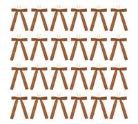 PATIKIL Velvet Bows, 24 Pcs Velvet Ornaments Ribbon Gift Bows Vintage Wreath Bow for Christmas Tree Wedding Birthday Parties Decor, Camel (1" Width, 5x7 Inch)