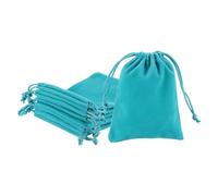 PATIKIL Velvet Gift Bags, 20 Pack 4 x 4.8 Inch Velvet Drawstring Jewelry Pouches Mini Gift Packaging Bag for Wedding Favor Party Birthday Festivals, Peacock Blue